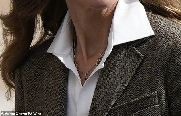 The Princess of Wales Wears a Necklace Featuring Her Children's Initials, Symbolizing Her Deep Family Connection