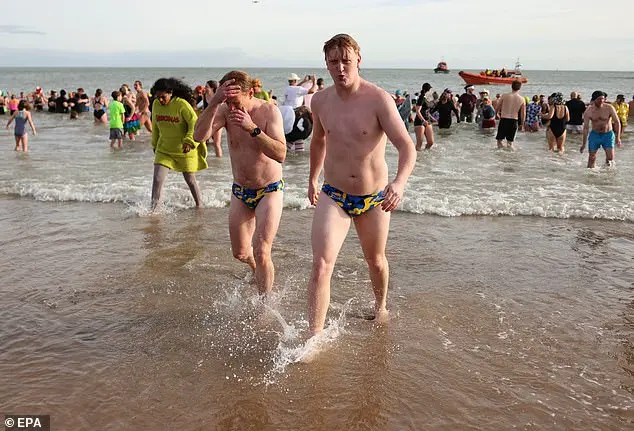 Hundreds Brave Icy Waters for Traditional New Year's Day Dip in North Tyneside