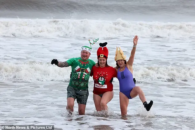 Hundreds Brave Icy Waters for Traditional New Year's Day Dip in North Tyneside