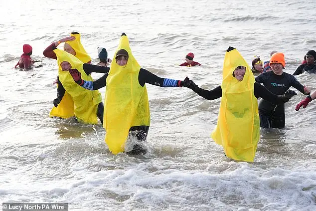 Hundreds Brave Icy Waters for Traditional New Year's Day Dip in North Tyneside