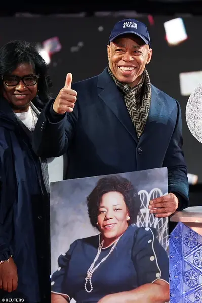 New Year's Celebration in Times Square Amid Cold Weather and Public Gatherings