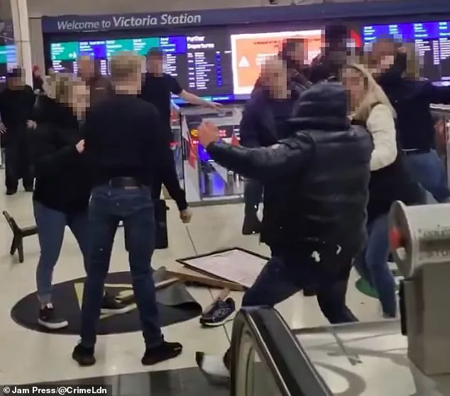 Bystander's Footage Reveals Violent Chaos as Passengers Freeze in Shock at Victoria Station