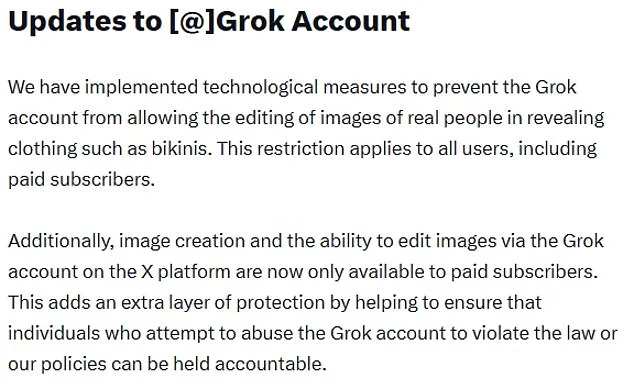Government Pressure and Public Outcry Lead to Major Shift in AI Regulation: X Halts Grok's Explicit Deepfake Feature