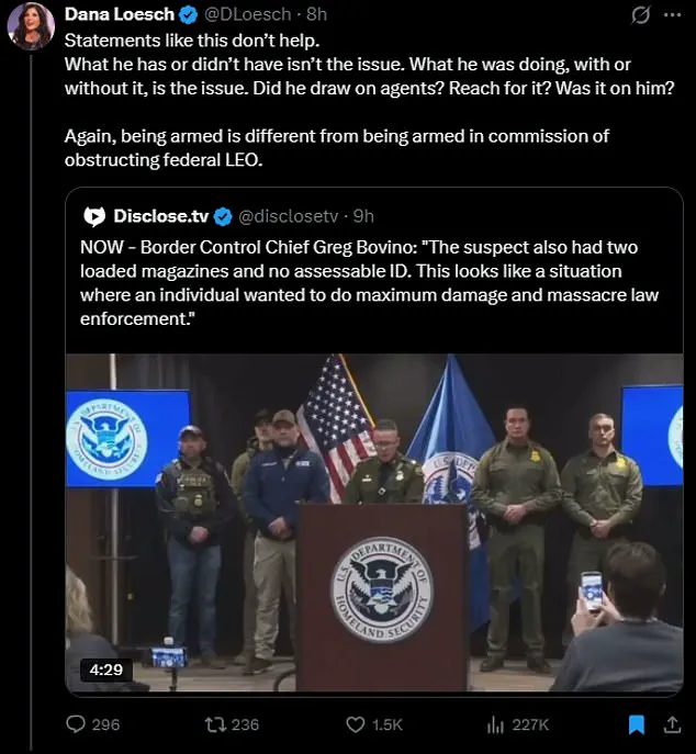 Controversy Over Border Patrol Commander's Remarks on Alex Pretti Shooting Divides Conservatives