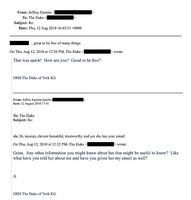 Sudden Release of 3 Million DOJ Documents Exposes Shocking Prince-Epstein Communications