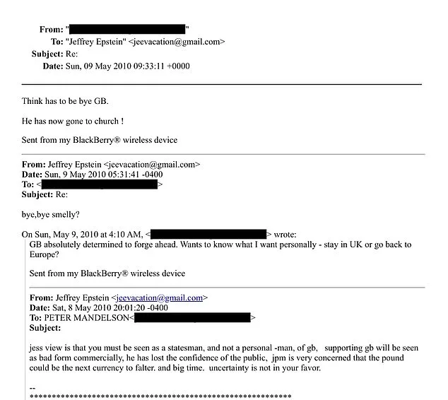 DOJ Files Fuel Calls for Mandelson Testimony Over Epstein Ties