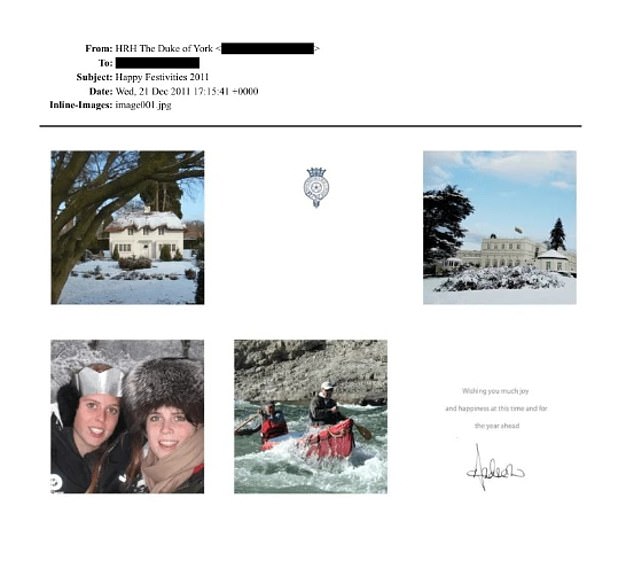 Duke of York's Christmas Card to Epstein Raises Questions About Alleged Ties
