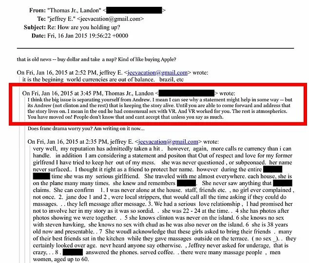 Epstein Emails Reveal Alleged Consensual Encounters Between Duke of York and Trafficking Victim Giuffre, with Epstein Acknowledging Claims