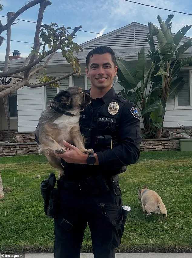Burbank Officer's Viral Dog-Cradling Photo Sparks Social Media Frenzy