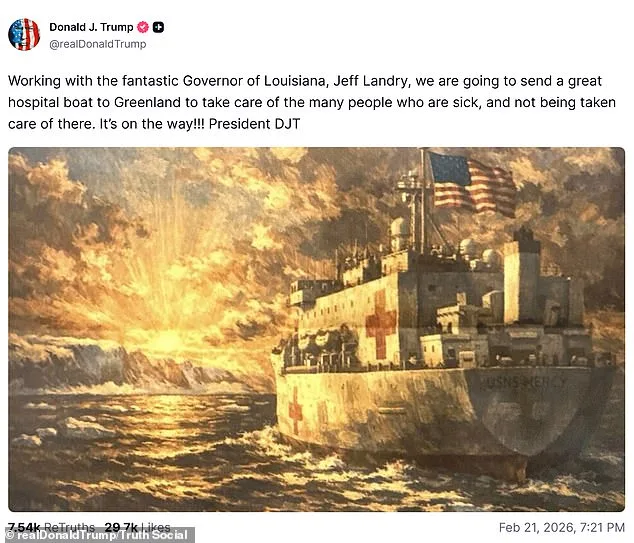 Greenland Rejects Trump's Hospital Boat Offer Amid Tensions with U.S. and Denmark