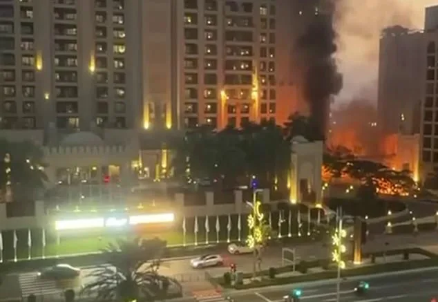 Dubai's Sky Turns Ominous: Missile Interception and Drone Crash Shake Luxury Villa Neighborhood