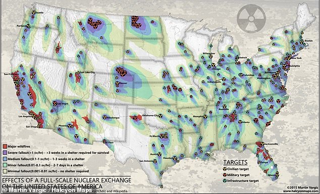 U.S. and Iran at a Crossroads: Chilling Map Reveals Nuclear Exchange Could Kill 75% of Population