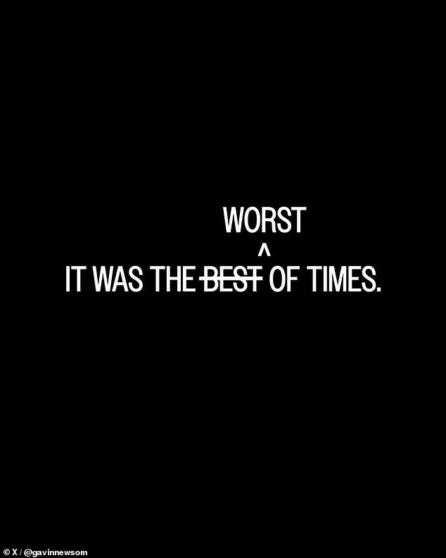 Gavin Newsom's Sarcastic 'In Memoriam' Video Mocks Kristi Noem's Short DHS Tenure with Emotional Ballad