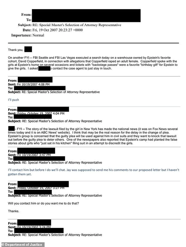 FBI's Abandoned Probe Into David Copperfield and Jeffrey Epstein Revealed in New Documents