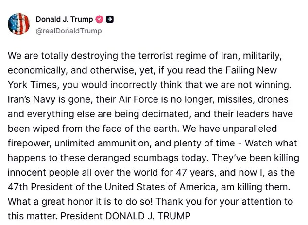 Trump Warns of Escalating Tensions as Analysts Criticize Provocative Iran Claims