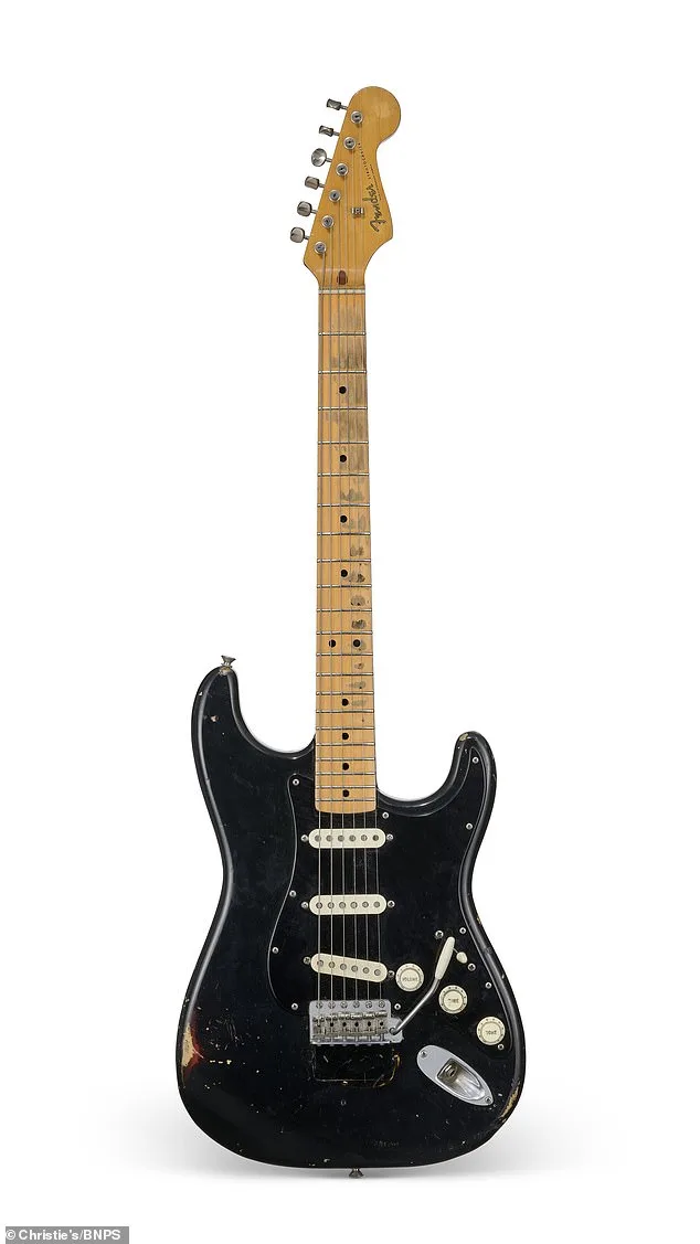 David Gilmour's Pink Floyd Black Stratocaster Sells for £10.9 Million at Christie's, Setting New Guitar Sales Record