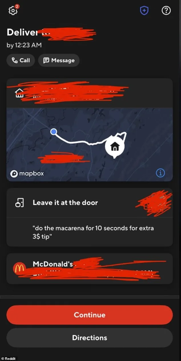 DoorDash Driver's Macarena Request Ignites Online Outrage