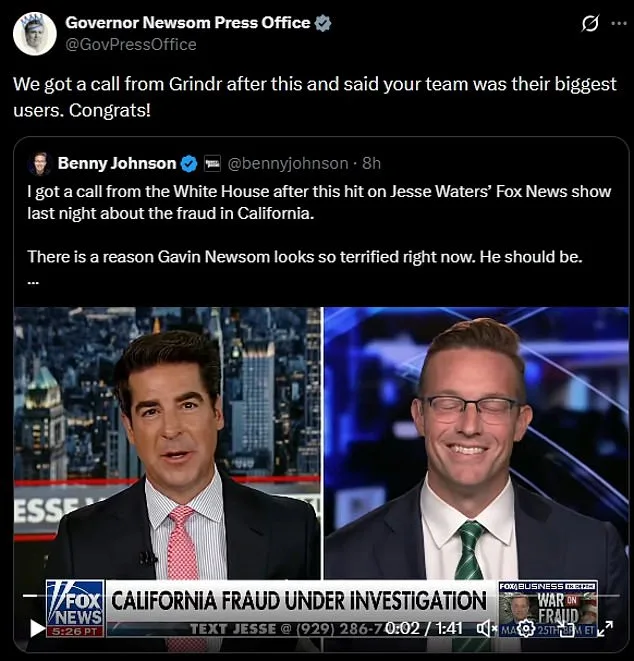 Newsom Press Office Targets Conservative Journalist Over Alleged Grindr Use