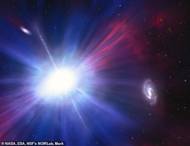 Rare blue flashes may signal violent black hole collisions in space.