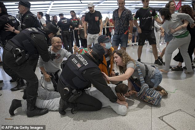 Basque Police Beat Gaza Flotilla Activists With Batons Upon Arrival