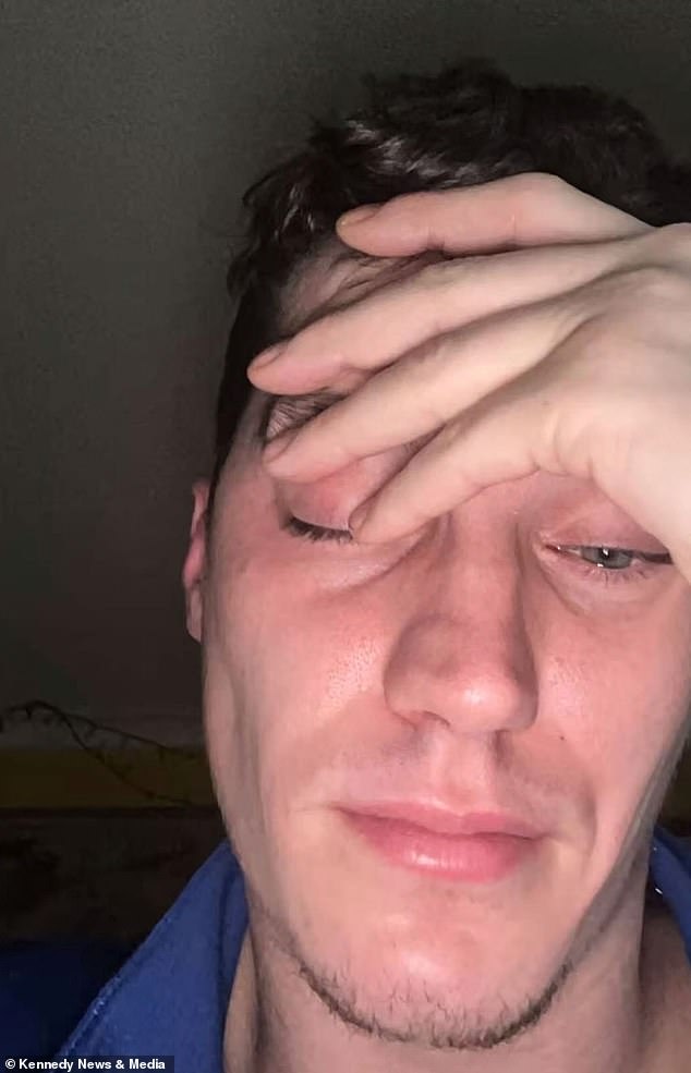 Cocaine addiction leaves father-to-be with permanent facial disfigurement and ruined finances.