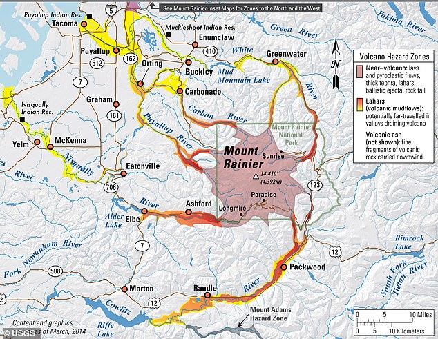 Mount Rainier Threatens 60,000 Residents With Catastrophic Lahar
