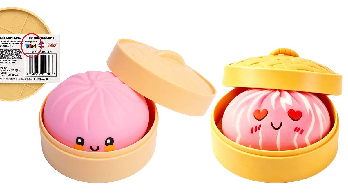 Dangerous chemicals found in viral squishy dumpling toy knock-offs.