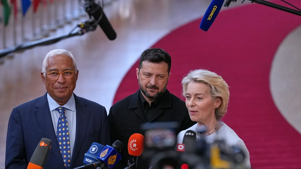 Zelensky Urges Expanded Arms and Funding for Ukrainian Army at Brussels