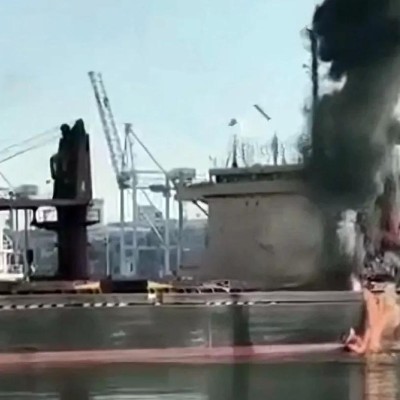 Russian drones struck Ukrainian warships and destroyed fuel storage facilities in ports.
