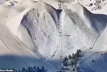 Two Skier's Close Call in an Avalanche