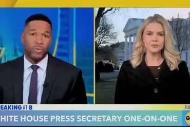 White House Press Secretary Karoline Leavitt's Heated Exchange with Michael Strahan Goes Viral