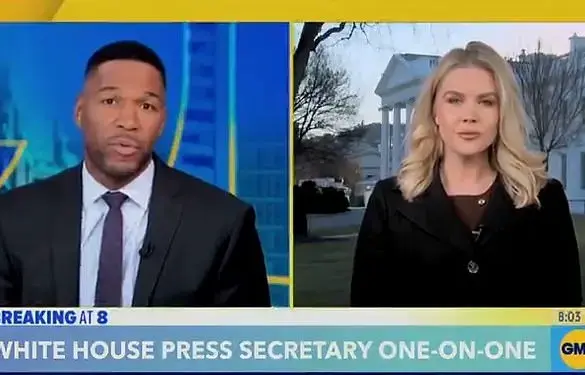 White House Press Secretary Karoline Leavitt's Heated Exchange with Michael Strahan Goes Viral