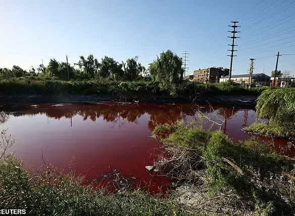 A River Near Buenos Aires Turns Red, Causing Concern Among Locals