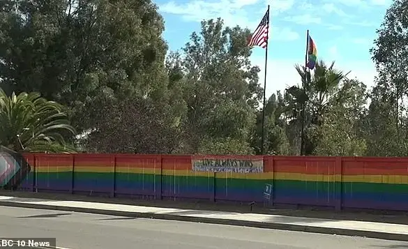 Lesbian woman in San Diego uncovers hateful teen group behind pride fence vandalism