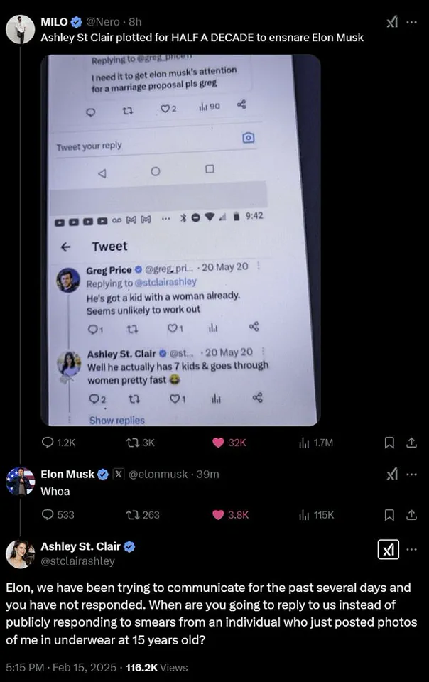 MAGA Influencers React to Elon Musk Fathering a Child with Ashley St. Clair
