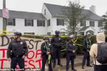 Pro-Palestinian protestors target Hollywood agent's residence