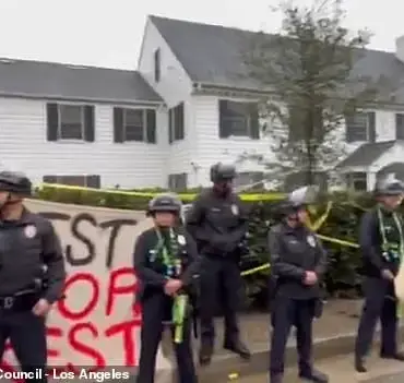 Pro-Palestinian protestors target Hollywood agent's residence