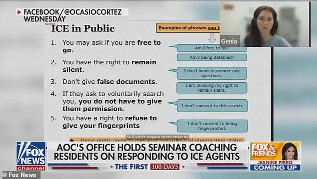 Rep. Ocasio-Cortez under fire for offering illegal immigrants guidance on avoiding ICE detection
