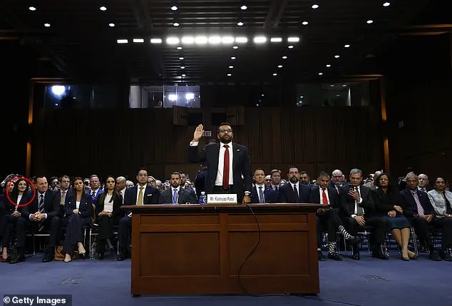 The Mysterious Woman Sitting Behind Kash Patel at His Senate Confirmation Hearing