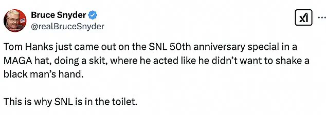 Tom Hanks' Portrayal of a Trump Supporter on SNL Under Fire