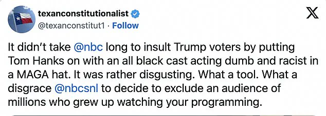 Tom Hanks' Portrayal of a Trump Supporter on SNL Under Fire