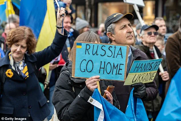 Ukrainians and British Take to the Streets in Support of Ukraine's Struggle