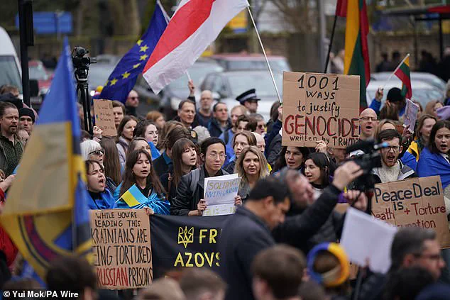 Ukrainians and British Take to the Streets in Support of Ukraine's Struggle
