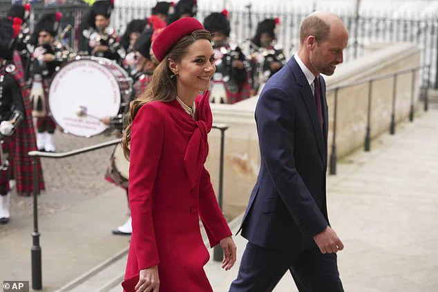 Princess Kate Makes Historic Return to Commonwealth Day Service in Red Catherine Walker Dress