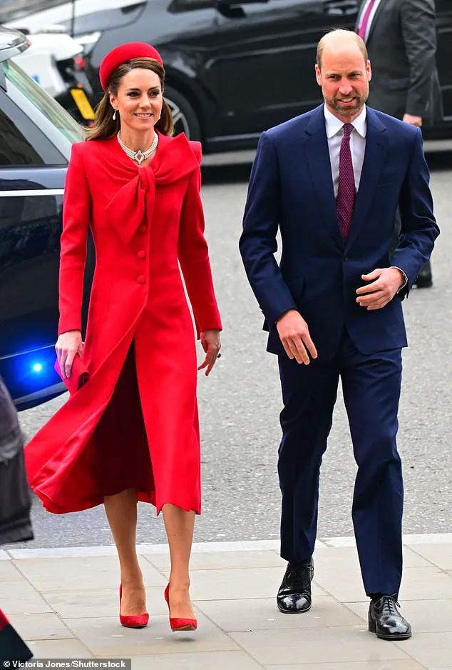 Princess Kate Makes Historic Return to Commonwealth Day Service in Red Catherine Walker Dress