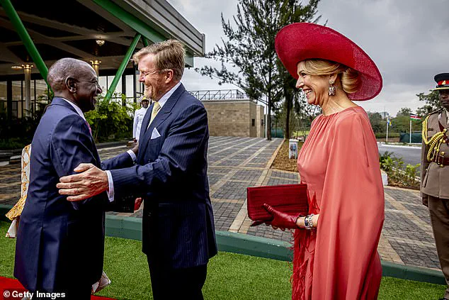 Queen Maxima Dazzles in Red Feather Dress for Dutch Royal Couple's State Visit to Kenya