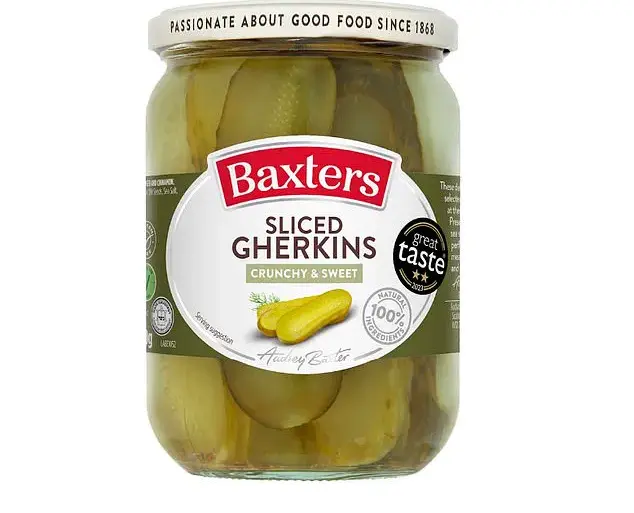 Recall Alert: Baxter's Gherkins Crunchy & Sweet for Mustard Allergy Risk