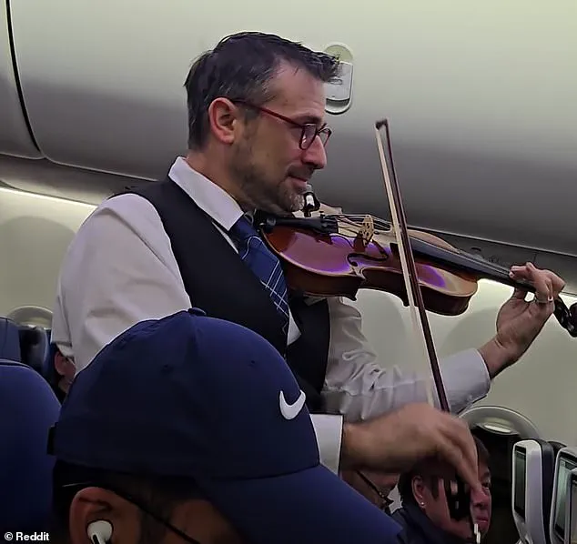 United Airlines Crew Member's Violin Performance Divides Online Opinion