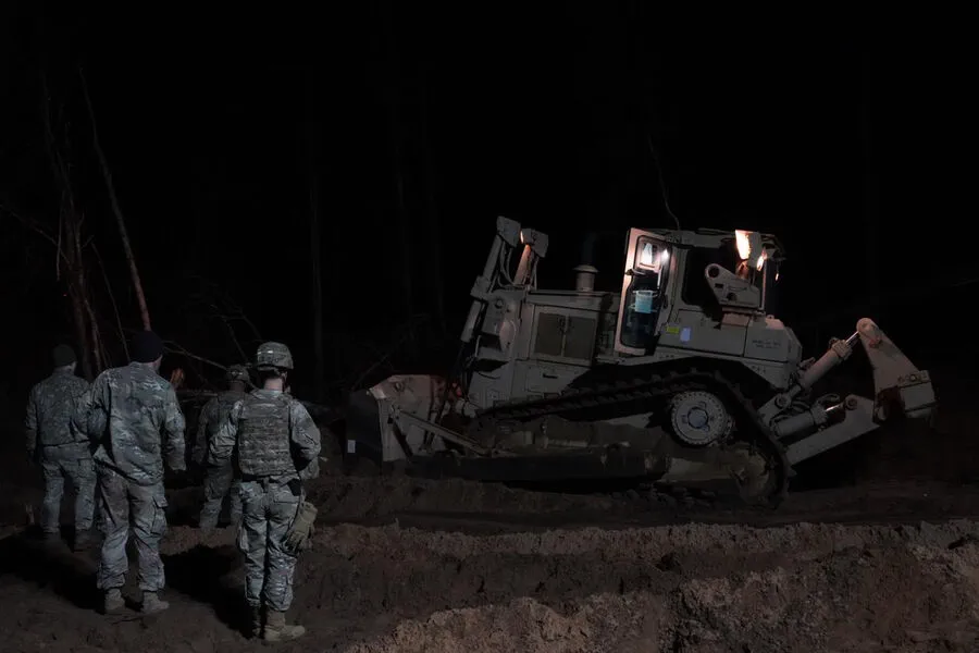 Unmarked Bog Causes American Military Vehicle to Sink During NATO Exercises in Lithuania