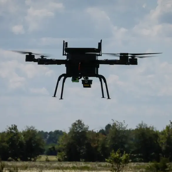 Ukrainian Soldier Uses Provocative Gesture Toward Russian Drone During Conflict